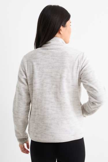 Women - Fleece jacket - light gray