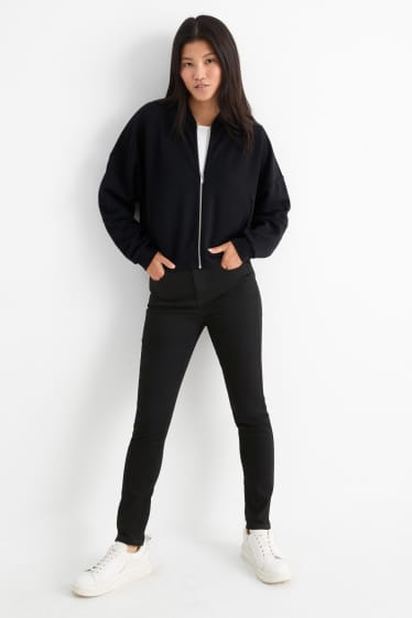 Dames - Jegging jeans - high waist - zwart