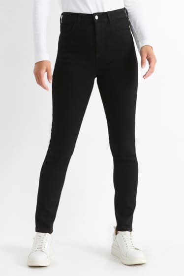 Dames - Jegging jeans - high waist - zwart