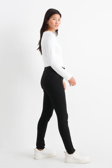 Dames - Jegging jeans - high waist - zwart