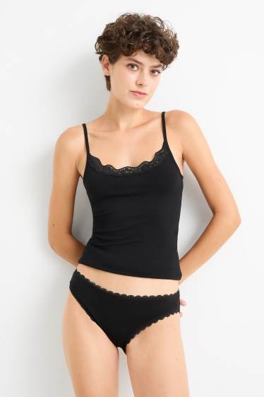 Mujer - Pack de 4 - braguitas - negro