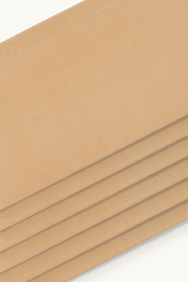 Dames - Set van 6 paar - nylon kniekousen - 20 DEN - beige