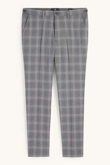Home - Pantalons combinables - slim fit - Flex - de quadres - gris