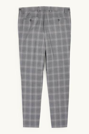 Home - Pantalons combinables - slim fit - Flex - de quadres - gris