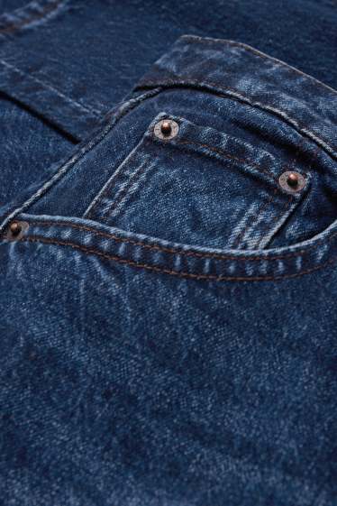 Femei - Mom jeans - talie înaltă - LYCRA® - denim-albastru închis