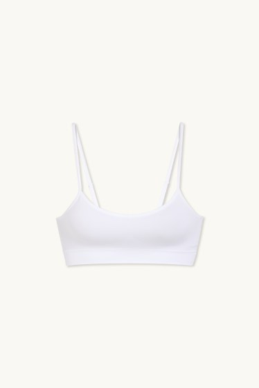 Women - Bralette - seamless - white