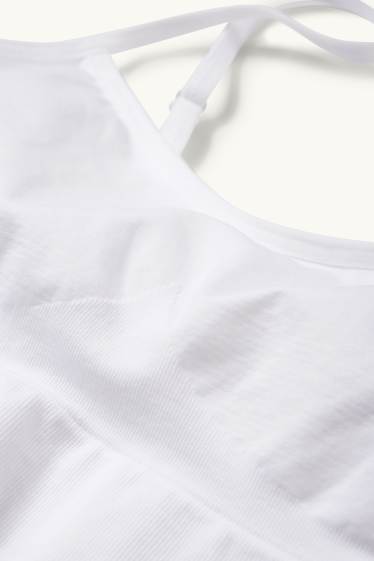 Women - Bralette - seamless - white