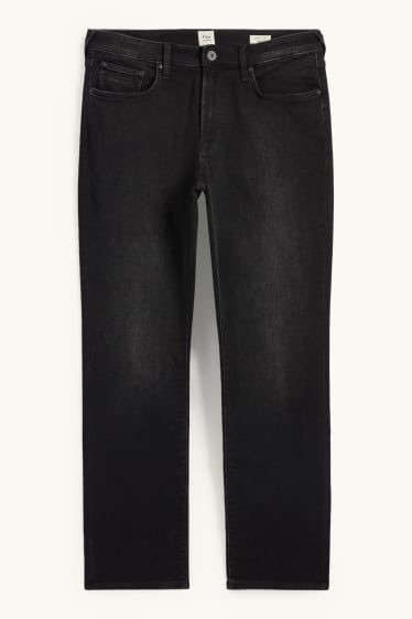 Men - Straight jeans - flex jog denim - LYCRA® - black