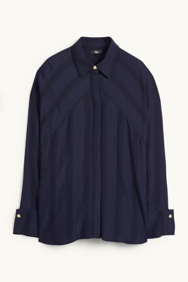 Women - Blouse - dark blue