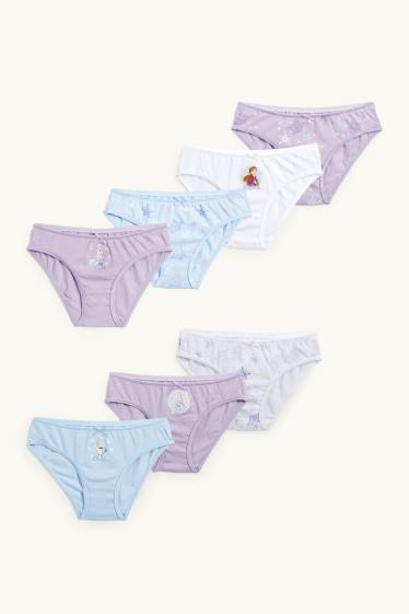 Bambine - Confezione da 7 - Frozen - slip - viola chiaro