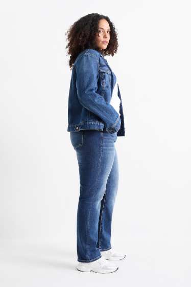 Donna - Straight jeans - vita media - LYCRA® - jeans blu scuro