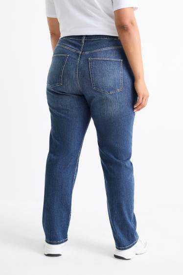 Donna - Straight jeans - vita media - LYCRA® - jeans blu scuro
