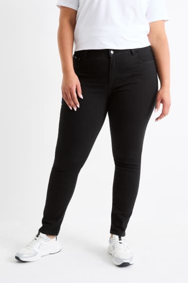Femei - Skinny jeans - talie medie - jeans modelatori - LYCRA® - negru