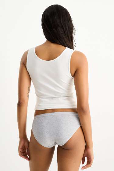 Mujer - Pack de 4 - bragas - gris