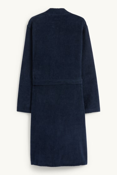 Herren - Frottee-Bademantel - dunkelblau