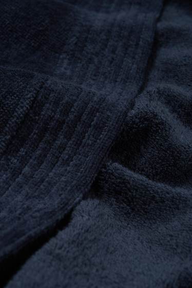 Herren - Frottee-Bademantel - dunkelblau