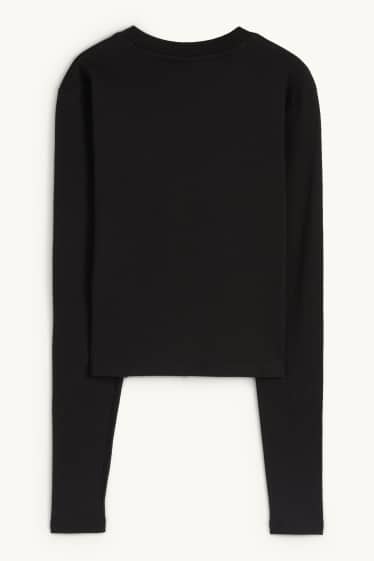 Femmes - Haut court à manches longues - Red Hot Chili Peppers - noir