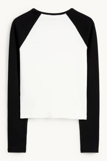 Copii - Fete - Bratz - tricou cu mânecă lungă - alb / negru