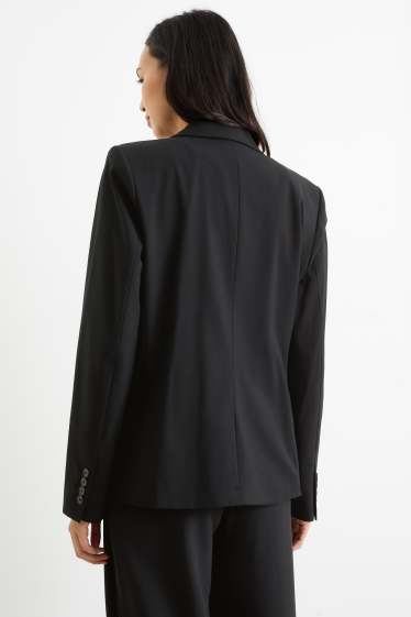 Femmes - Blazer de bureau - regular fit - noir