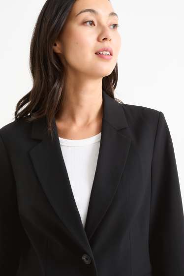 Femmes - Blazer de bureau - regular fit - noir