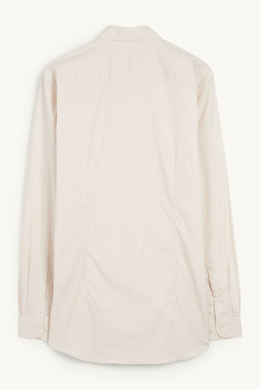 Home - Camisa formal - slim fit - Kent - de piquets - beix