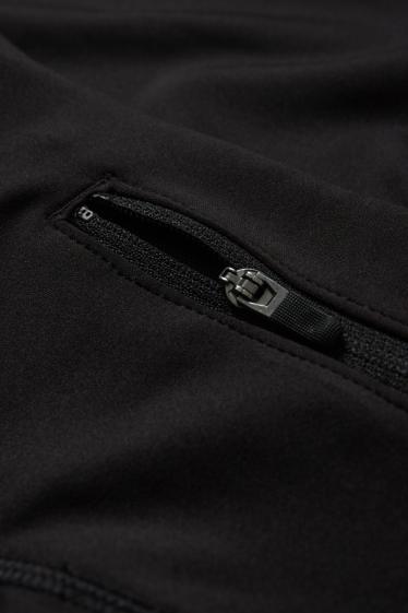 Donna - Leggings sportivi - 4 Way Stretch - protezione UV - nero