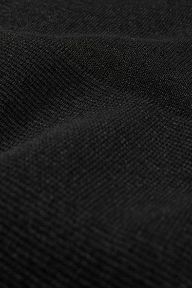 Damen - Strickkleid - schwarz