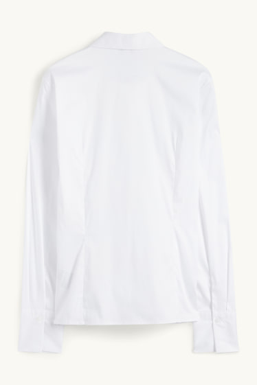 Damen - Business-Bluse - weiss