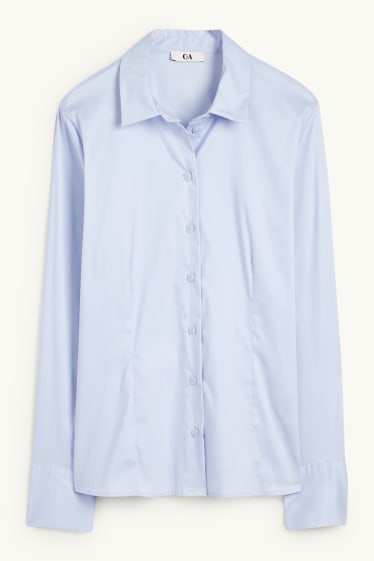 Dames - Business-blouse - lichtblauw