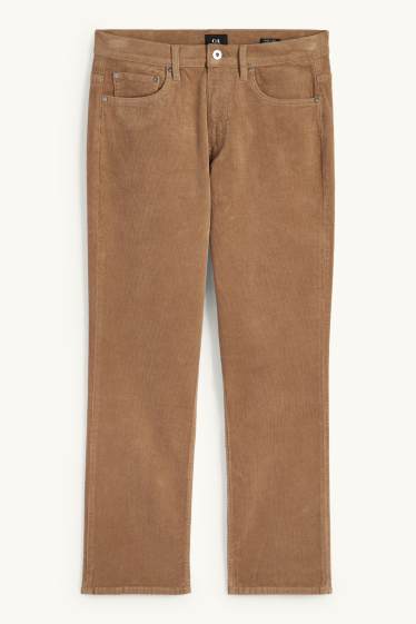Herren - Cordhose - Regular Fit - hellbraun