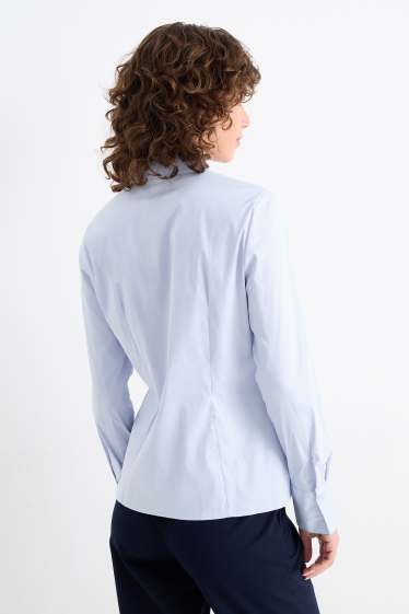 Dames - Business-blouse - lichtblauw