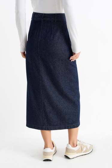 Dames - Spijkerrok - jeansdonkerblauw