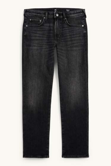 Uomo - Straight jeans - jeans termici - Flex jog denim - jeans grigio scuro