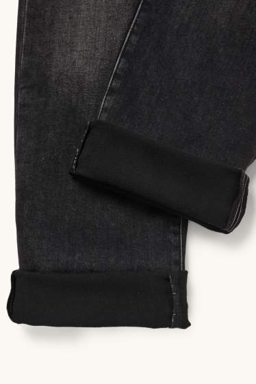 Uomo - Straight jeans - jeans termici - Flex jog denim - jeans grigio scuro