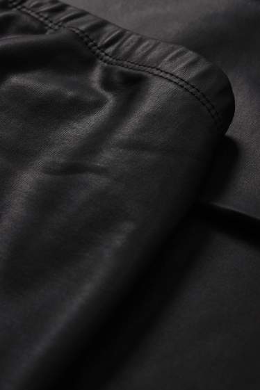 Dames - Zwangerschapslegging - imitatieleer - zwart