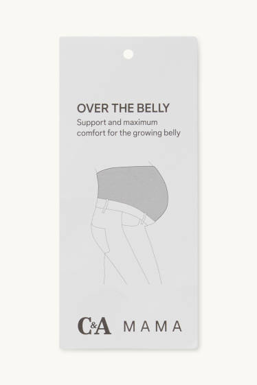 Dames - Zwangerschapslegging - imitatieleer - zwart