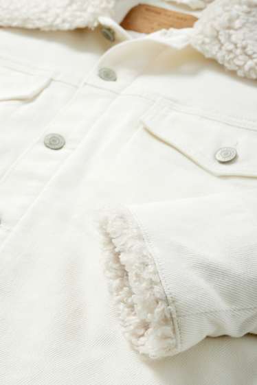 Femmes - Veste en jean - blanc crème