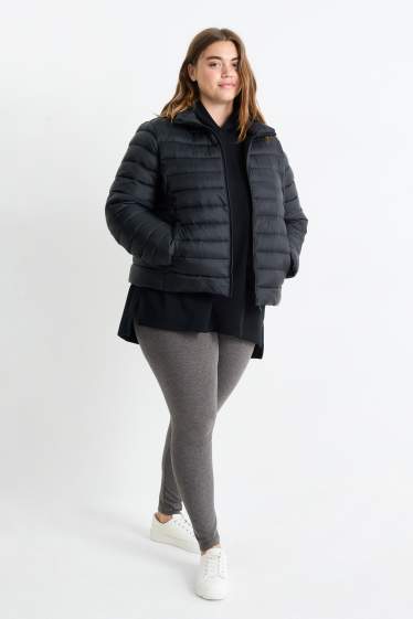 Femmes - Lot de 2 - leggings - gris foncé