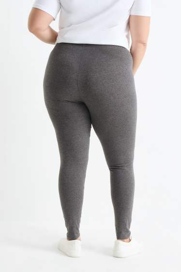 Femmes - Lot de 2 - leggings - gris foncé