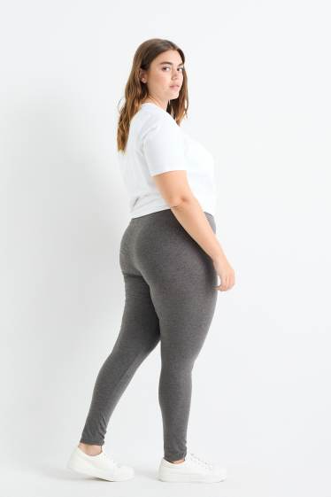 Femmes - Lot de 2 - leggings - gris foncé