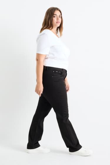 Mujer - Straight jeans - mid waist - LYCRA® - negro