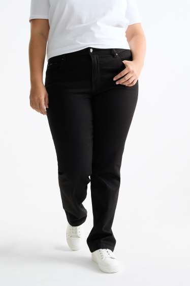 Mujer - Straight jeans - mid waist - LYCRA® - negro
