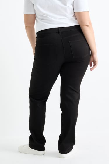 Mujer - Straight jeans - mid waist - LYCRA® - negro