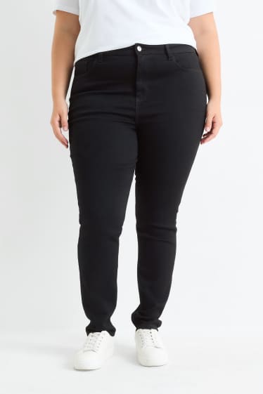 Donna - Confezione da 2 - jegging jeans - vita alta - jeans blu scuro