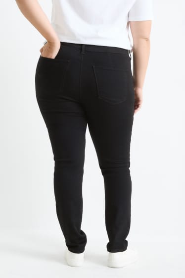 Donna - Confezione da 2 - jegging jeans - vita alta - jeans blu scuro