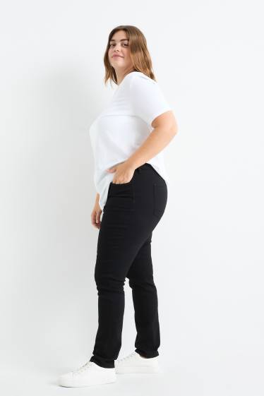 Donna - Confezione da 2 - jegging jeans - vita alta - jeans blu scuro