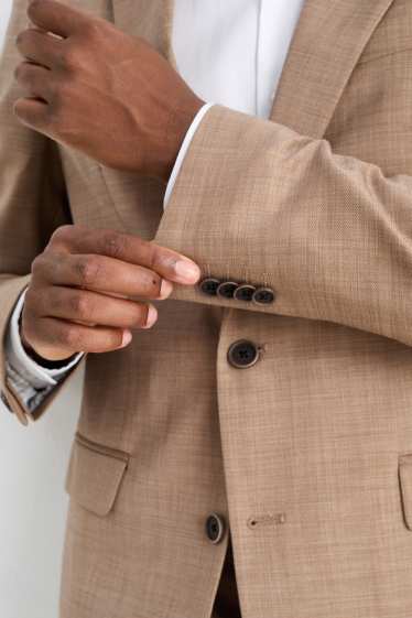 Heren - Colbert uit het combi-systeem - regular fit - Flex - beige