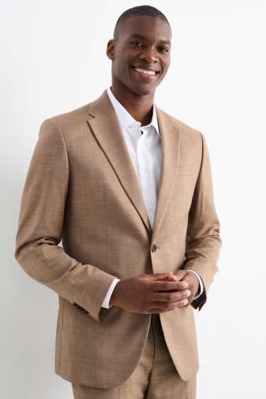 Heren - Colbert uit het combi-systeem - regular fit - Flex - beige