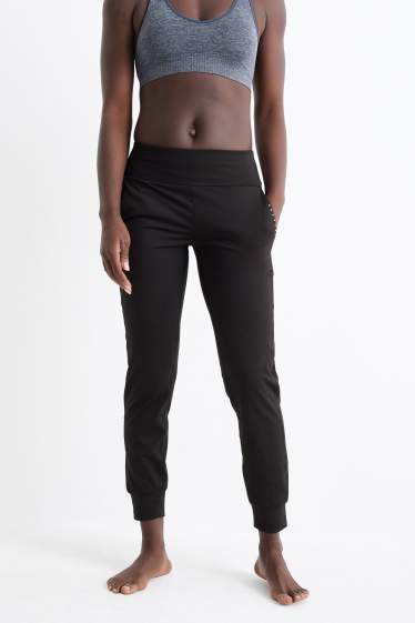 Damen - Funktionshose - 4 Way Stretch - UV-Schutz - schwarz