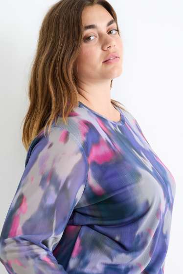 Femmes - Haut à manches longues - à motif - coloré